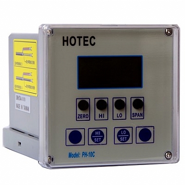 HOTEC合泰在线PH-10C酸碱检测控制器工业PH酸度计污水监测PH仪表